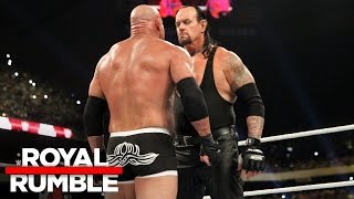 The Undertaker eliminates Goldberg in the Royal Rumble Match: Royal Rumble 2017