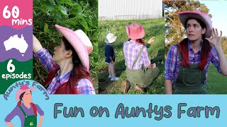 🚜1 hour of fun on Aunty's Farm🌾🐄