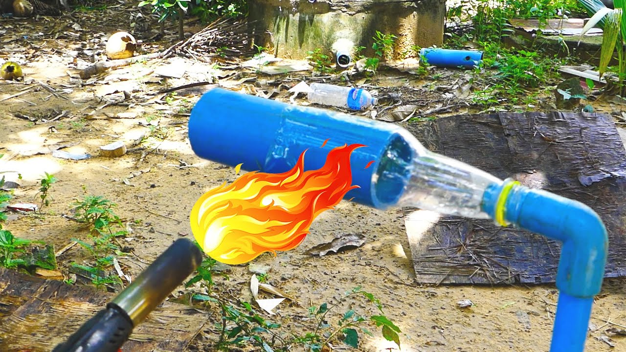 Fix plastic bottle with this little PVC pipe , I will help with your