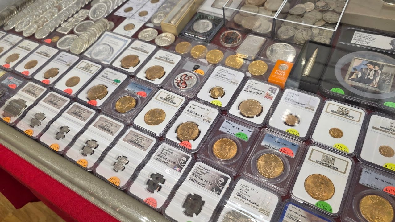 Ассортимент магазина редких монет Z-man's Rare Coins Shop № 20 (декабрь 2025 г.)