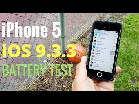 आईफोन 5 आईओएस 9.3.3 बैटरी टेस्ट!