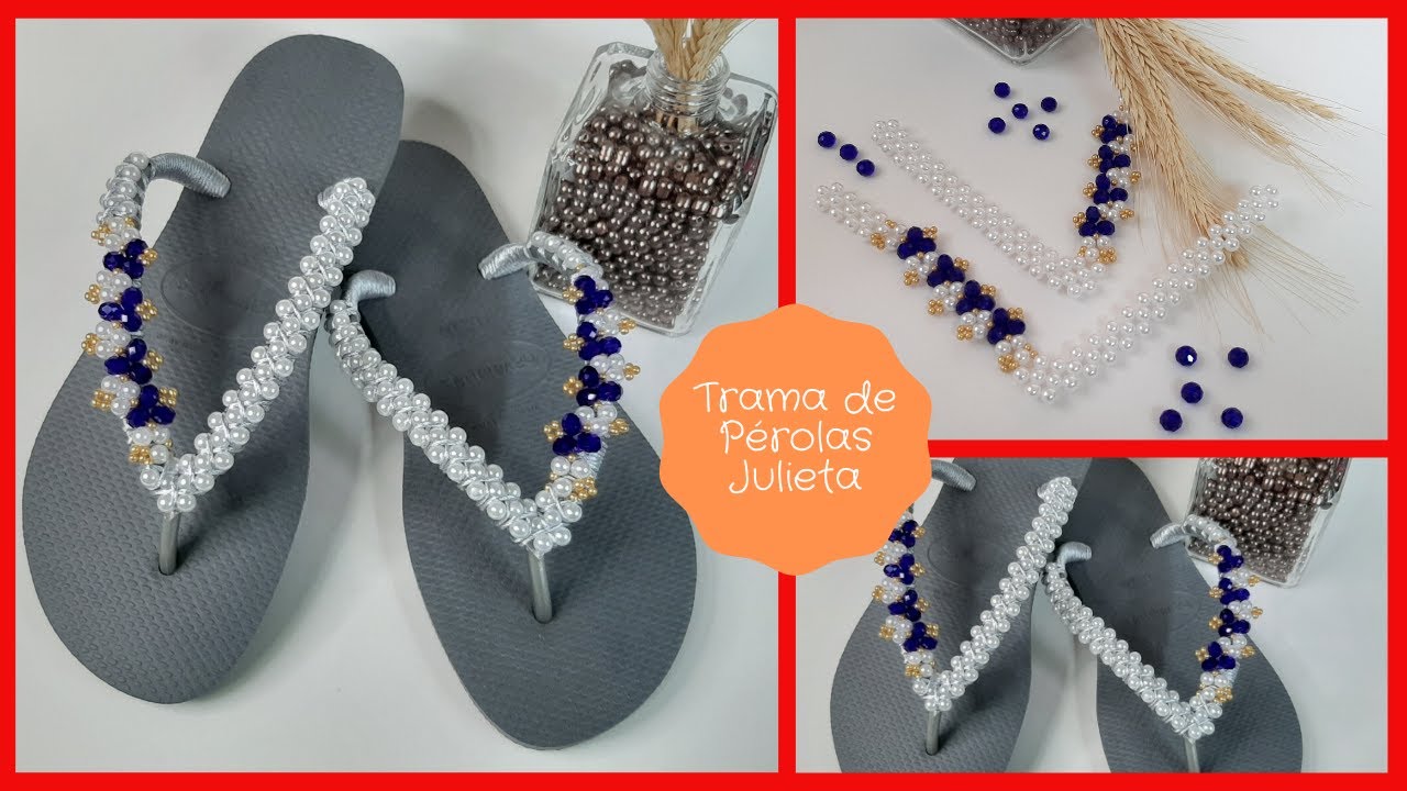 Passo a passo de como fazer a belíssima trama de perolas Julieta, simples assim!