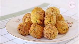 Polpette di zucchine con ricotta - Croccanti fuori e morbidissime all'interno