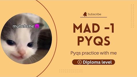 MAD 1 PyQs  || Quiz 2 question practice|| diploma || IITM BS 