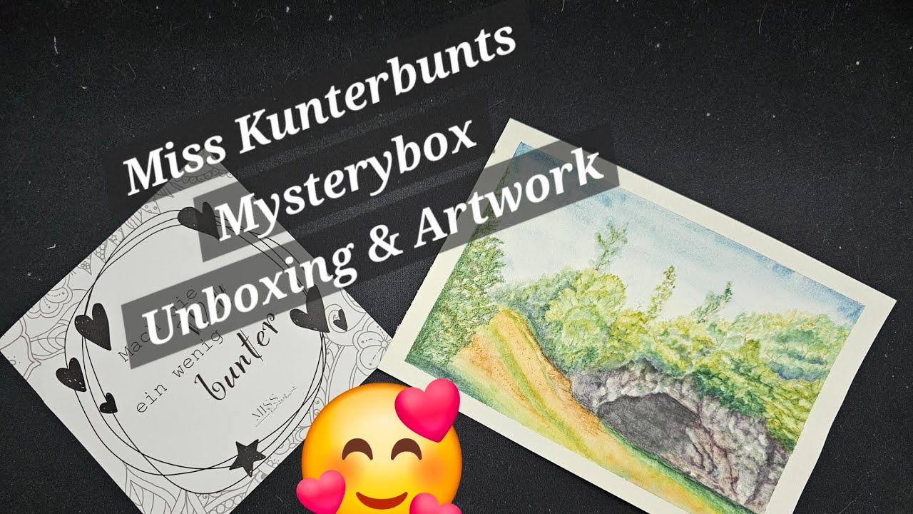 Was ist drin? Unboxing der Medium April Mysterybox von Miss Kunterbunt Art. Natürlich mit Artwork