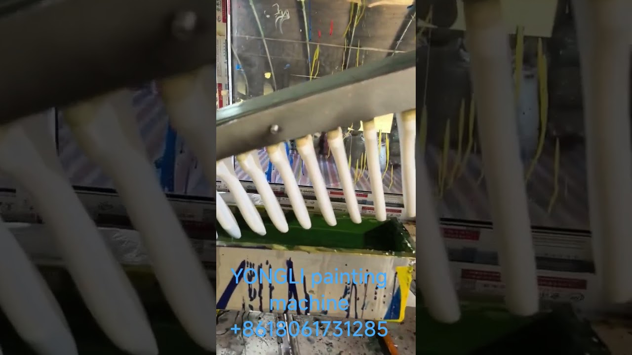 automatic painting machine for brush handle