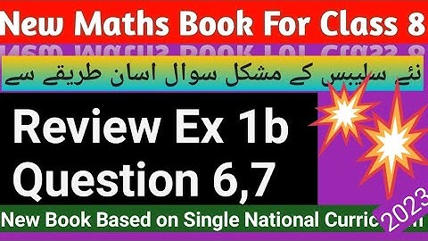 review ex 1b q6,7 class 8|class 8 review ex 1b q6, 7|maths 8 review ex 1b q6&7 solve|Thunderofmaths