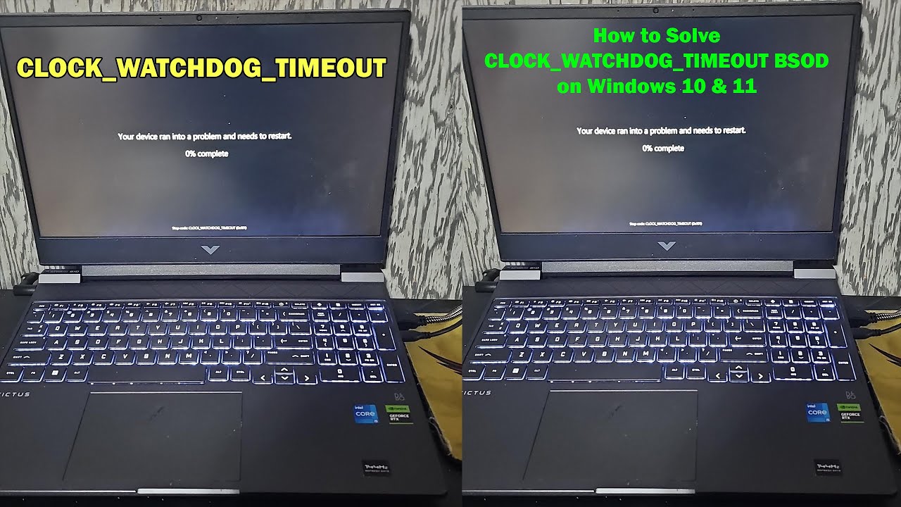 Clock Watch Error Fix CLOCK_WATCHDOG_TIMEOUT Blue Screen Error in Windows 10/11 - YouTube