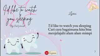 Sal priadi –I'd like to watch you sleeping (lyrics)