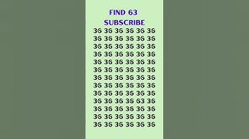 can you find 63  in 5 seconds? #wordpuzzlegame #game #mathematics #mindbendingquiz #puzzle