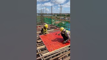 Slab Formwork Installation. #shorts #engineering #construction