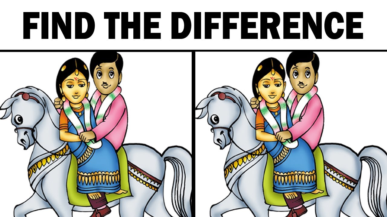 Only few people. Find the difference one. Only Genius can find missing picture.