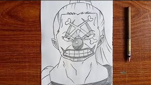 How to draw buggy from one piece step by step || tutorial