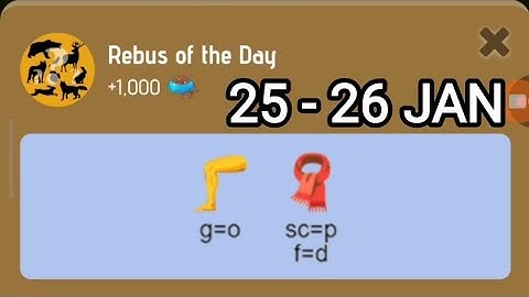 Zoo Rebus of The Day 25 - 26 January | Today Zoo Rebus Of The Day | Zoo Question Answer | AGP