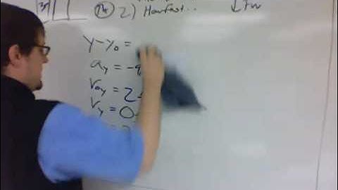 Physics CH 3 Sample Motion Kinematic free fall problem