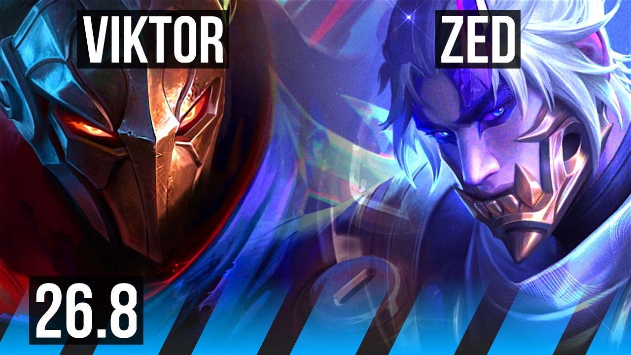 VIKTOR vs ZED (MID) | KR Challenger | 26.8 - YouTube