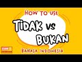 How to use tidak and bukan | Speak Like a Native | Learn Indonesian 101 for beginner