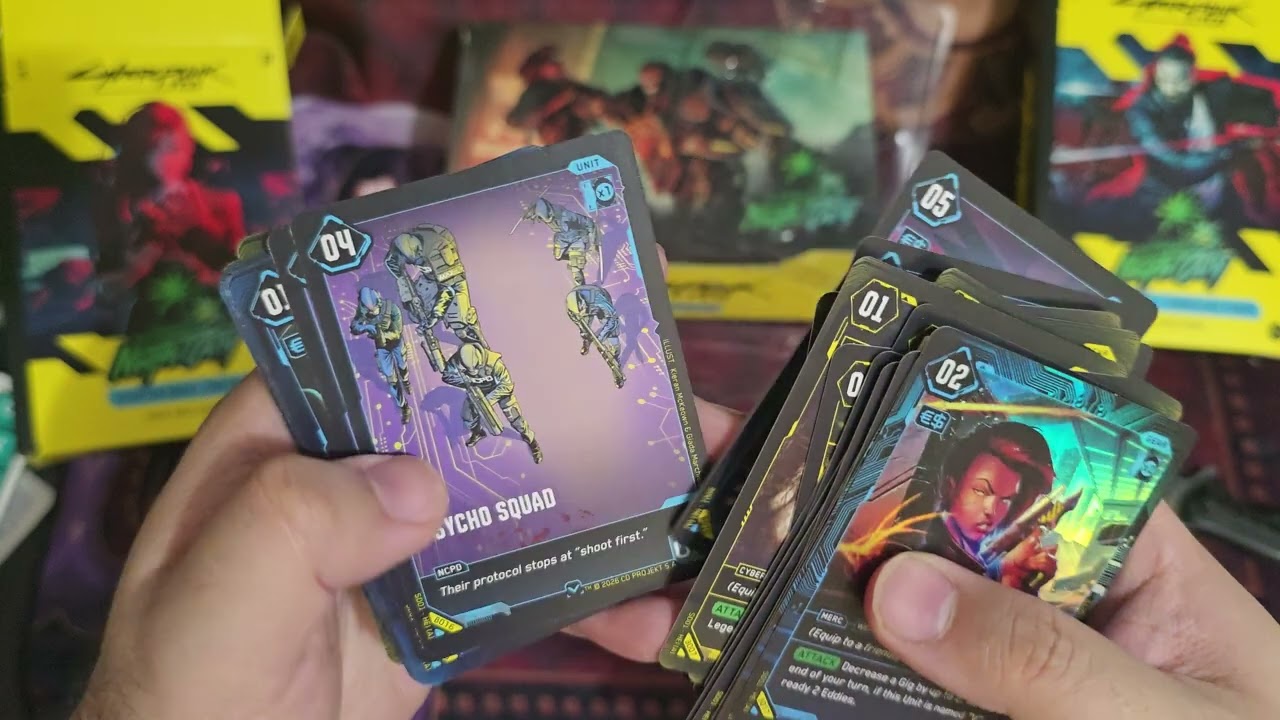 Cyberpunk TCG Beta starter decks unboxing - YouTube
