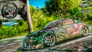 Rebuilding a NISSAN 350z - (Need for Speed Underground 2 Restyled) NFS HEAT - LOGITECH G29 Gameplay