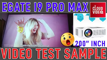 Egate i9 Pro Max full HD 1080p HD 720p Native Projector True Quality Video Test 8