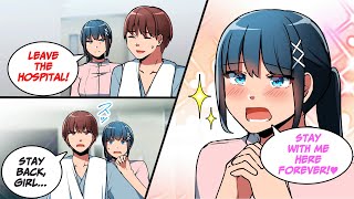 ［Manga dub］A scary nurse wants me to leave the hospital soon but...［RomCom］