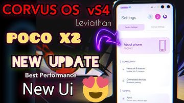 Best Corvus OS vS4.0 Oficial New Update For Poco X2 😍Smooth Ui & Huge Customization