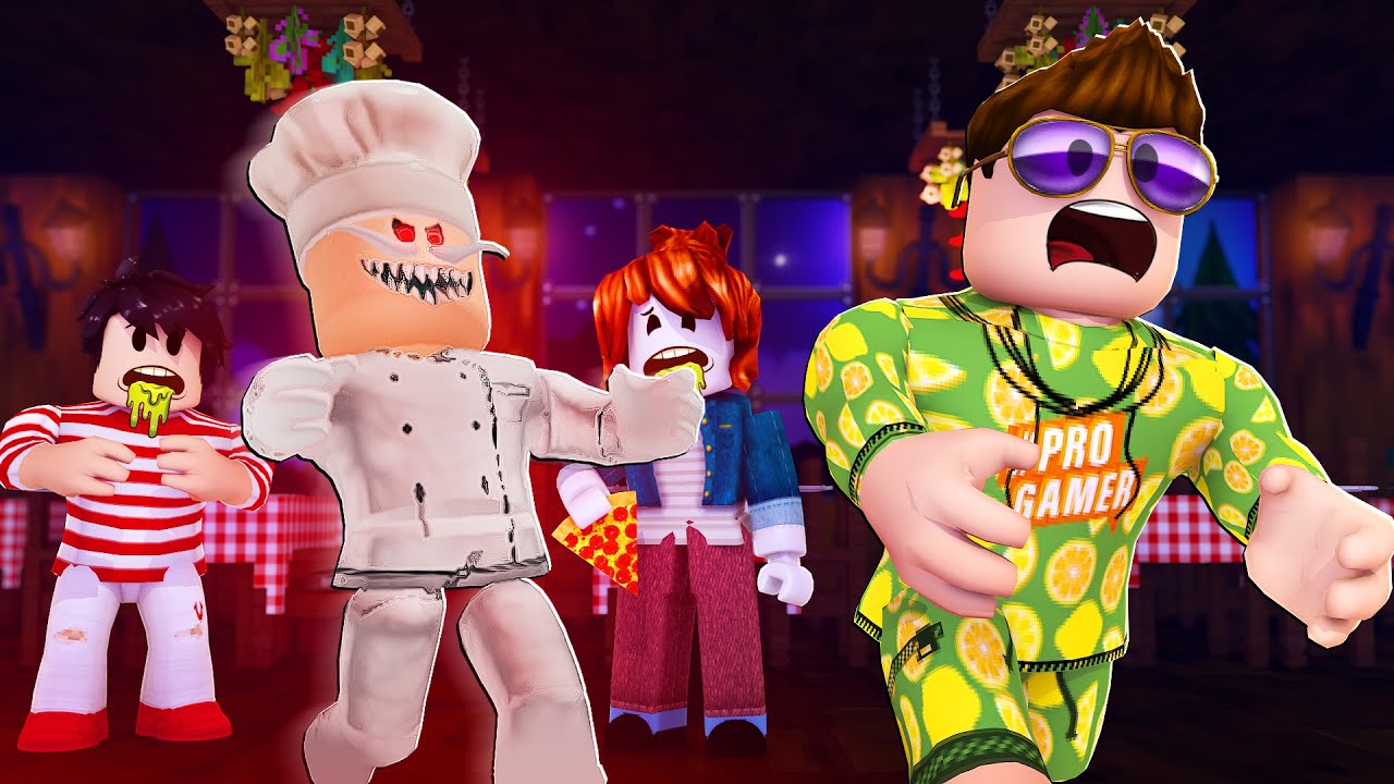 Han laver mig til *PIZZA*!!!🤮 *uhyggelig obby*