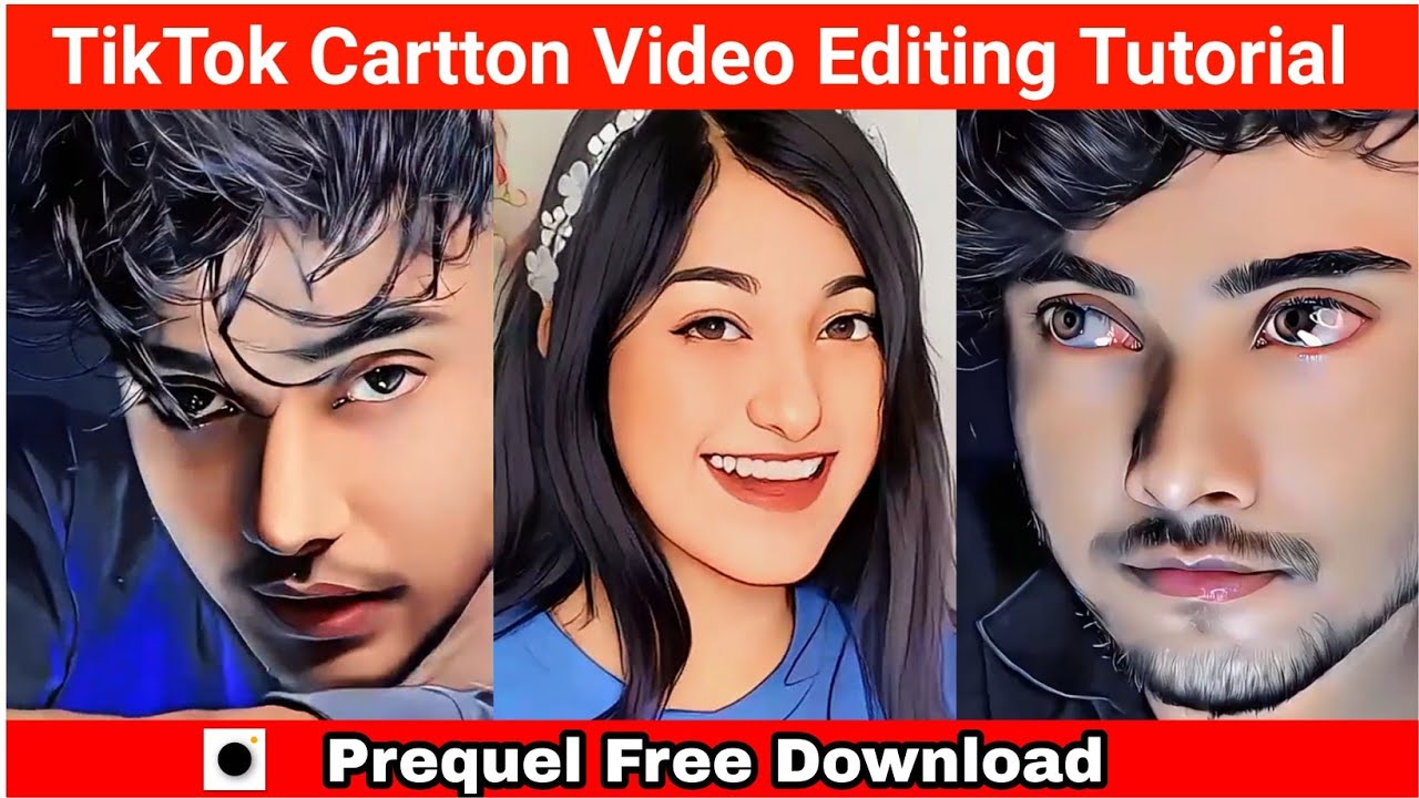 TikTok Cartoon Video Editing Tutorial Bangla || Prequel Free Download ...