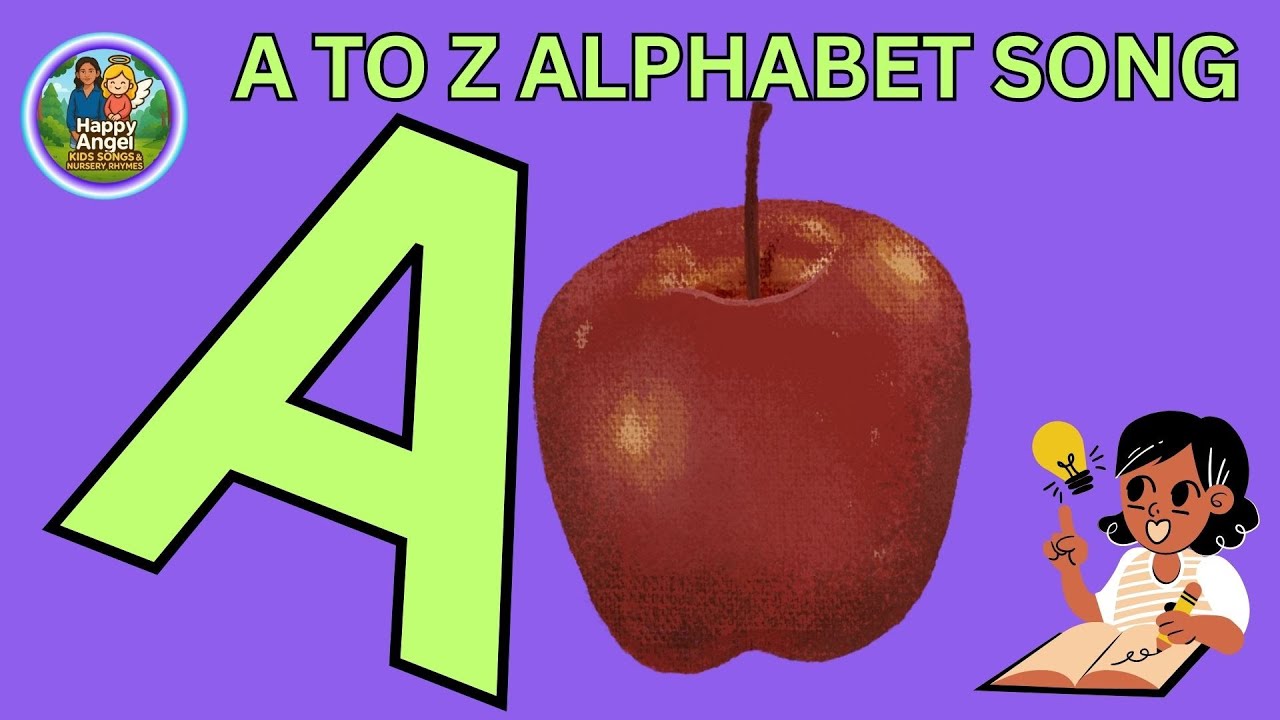 Phonics Song with TWO Words - A For Apple - ABC Alphabet Songs with Sounds for Children