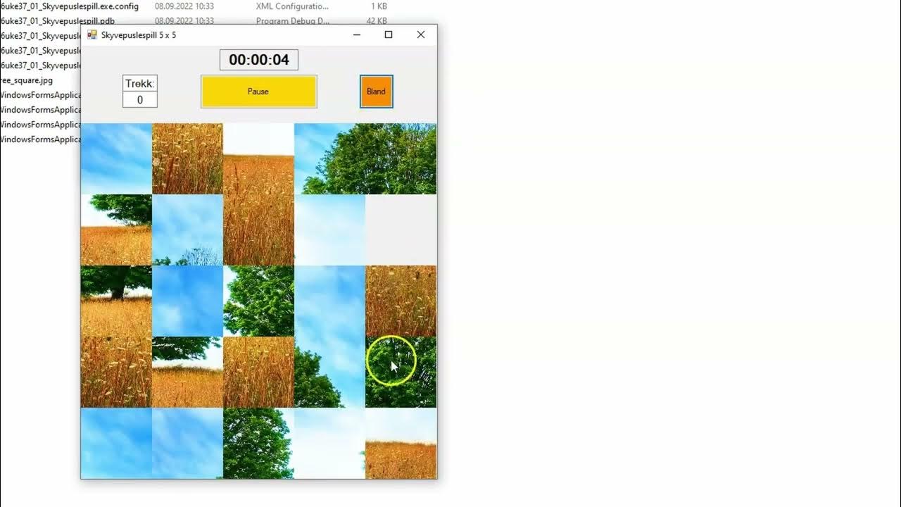 Sliding Puzzle in C YouTube