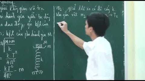 Chu kỳ dao động con lắc lò xo - Cắt, ghép lò xo trên mặt phẳng nghiêng - phần 2