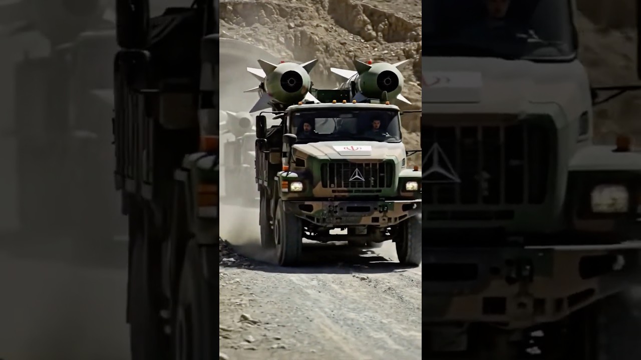 Iran's Missile Convoy Emerges from Secret Tunnel | Military Power in Motion