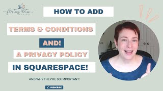 How to Add Terms & Conditions and Privacy Policy Pages to Your Squarespace Website