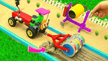 Diy tractor stuck in mud mini science project #24 || @KeepVilla | Tech Creators