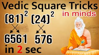 Find Two Digit Squares in mind #trick | best 2 digit square #shorttricks square nikalne ki trick