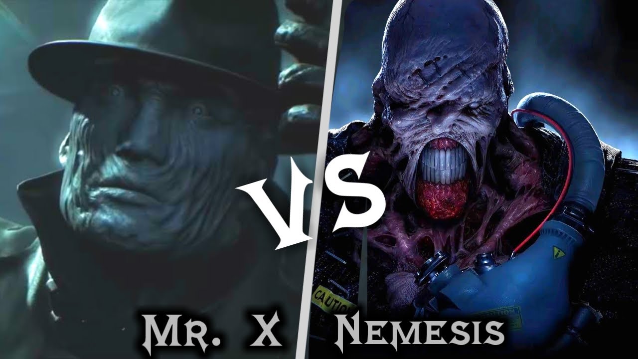 Mr. X ( Tyrant ) Vs Nemesis  Battle Of Monsters 