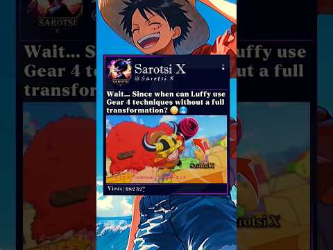 Luffy uses Gear 4 techniques without a full transformation?😳 #luffy #loki #elbaph #onepiece