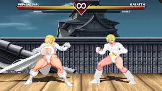 PowerGirl VS Galatea I HIGH LEVEL EPIC FIGHT