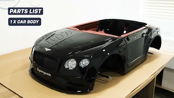 Bentley Continental Super Sports Licensed 12v Battery Electric Ride On Car For Kids With Remote