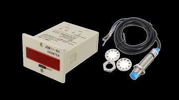 Aprenda instalar contador digital 6 digitos com sensor  indutivo industrial