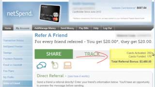 NetSpend Debit Card FREE $20 Bonus PROOF of $3,480 MADE YouTube 360p