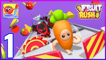 Fruit Rush (by Italic Games) - Gameplay Walkthrough Part 1 - Levels 1-10 (iOS, Android).