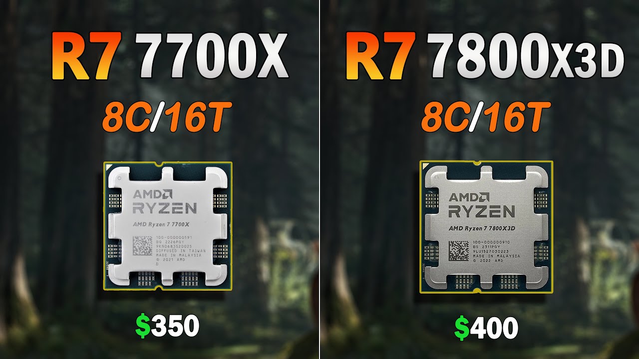 AMD Ryzen 7 7800X3D vs Ryzen 7 7700X - Shocking results - Benchmarks in 12  Applications and Games 