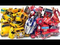 Yellow Red Car TRANSFORMERS: Rise of OPTIMUS PRIME &amp; BUMBLEBEE Stopmotion - #трансформеры Robot Toys