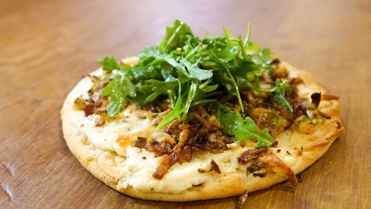 Brussels Sprout & Bacon Flatbread SAM THE COOKING GUY YouTube
