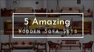 5 Amazing Wooden Sofa Sets Just From Rs. 13,849 @ Wooden Street