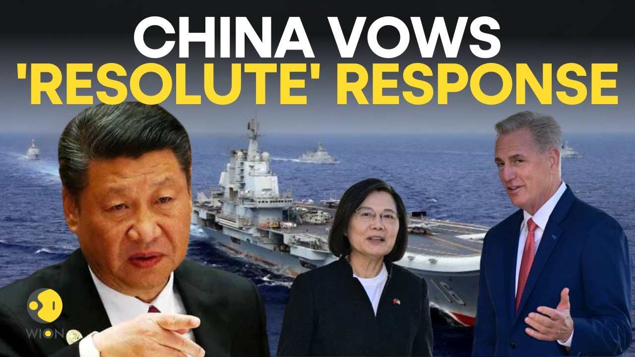 Tsai-McCarthy meeting: Taiwan says 1 Chinese Aircraft, 3 warships detected around island | WION Live