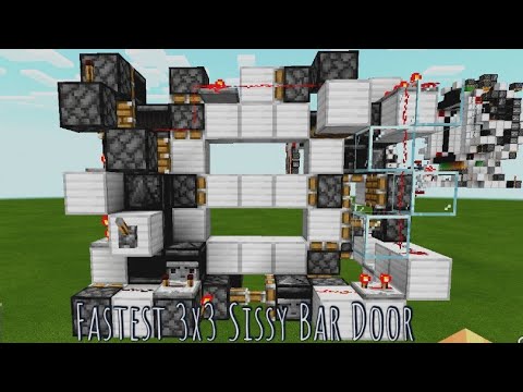 Fastest 3x3 Sissy Bar Door (315Blocks) | MCBE