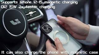 V4 Qi2 15W Magnetic Wireless Car Charger