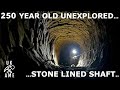 Dropping An Amazing 250 Year Old Stone Lined Shaft To Unexplored Areas : UK Abandoned Mine Explore.